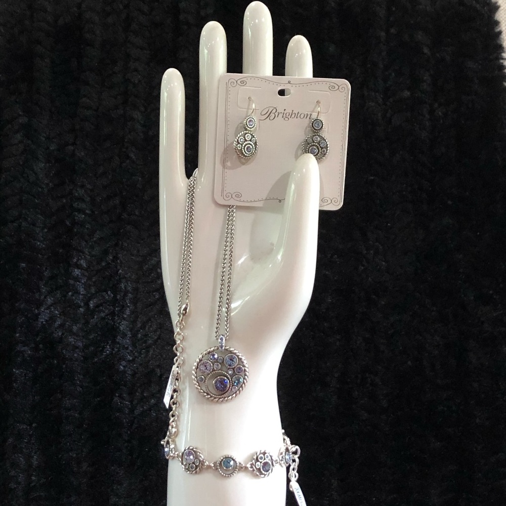 Brighton necklace, bracelet and earrings